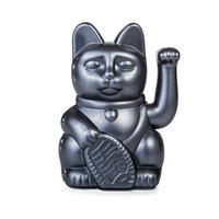 WINKEKATZE Lucky Cat Maneki Neko, Kunststoff, Galaxy, 15 cm - Blau, Kunststoff (10.5/15/8.5cm) - Donkey Products