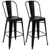 BARHOCKER METALL Schwarz 2er-Set - Schwarz, Metall (50/117/45cm) - MCW
