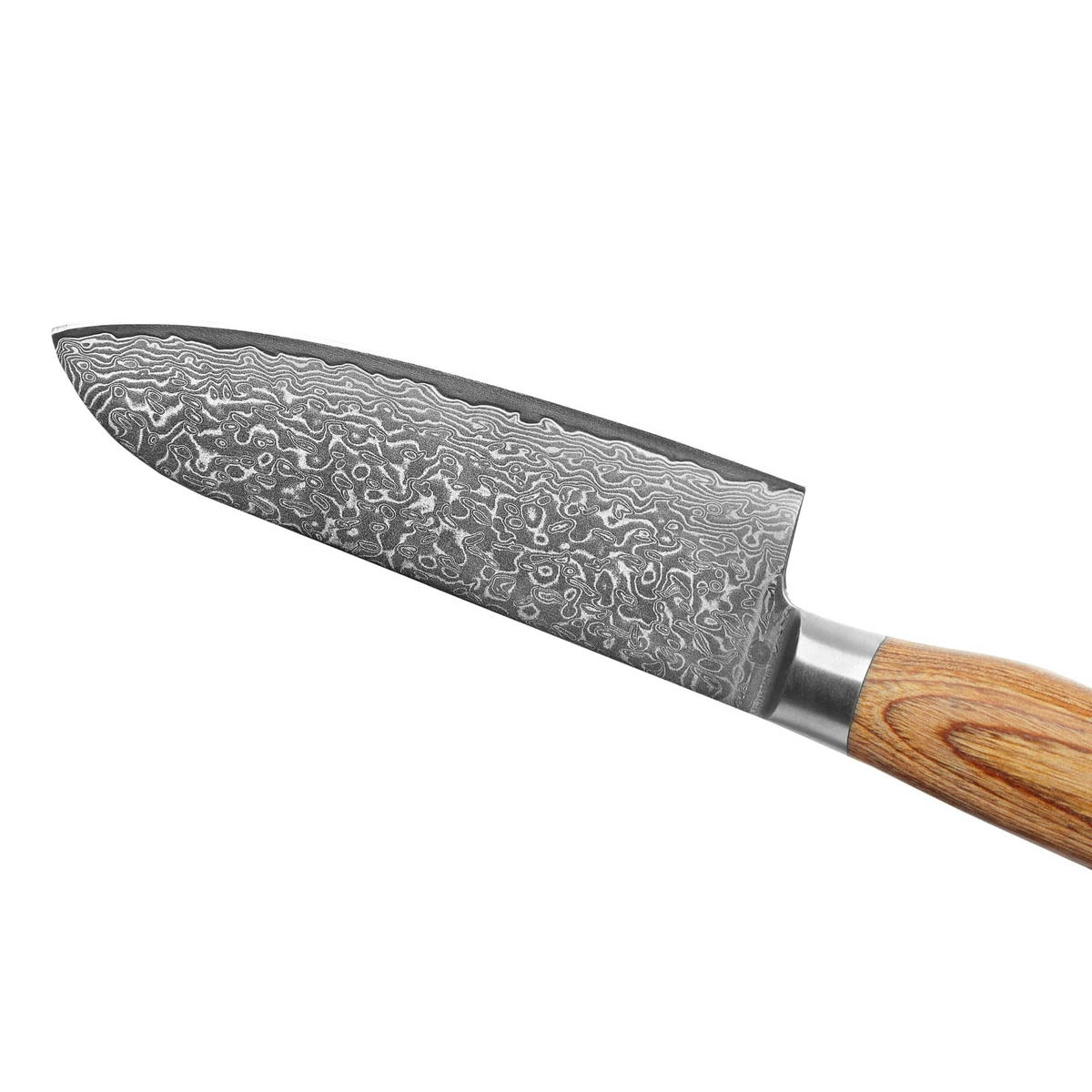 MESSERSET 3-tlg Damast - Braun, Metall - Wakoli