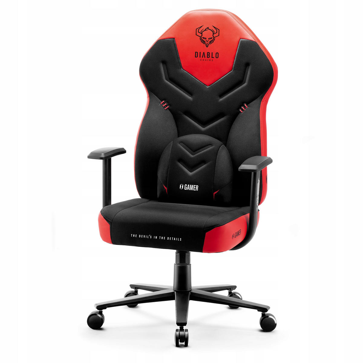 GAMINGSTUHL X-GAMER - Rot/Schwarz, Metall (68/118/56cm) - Diablo Chairs