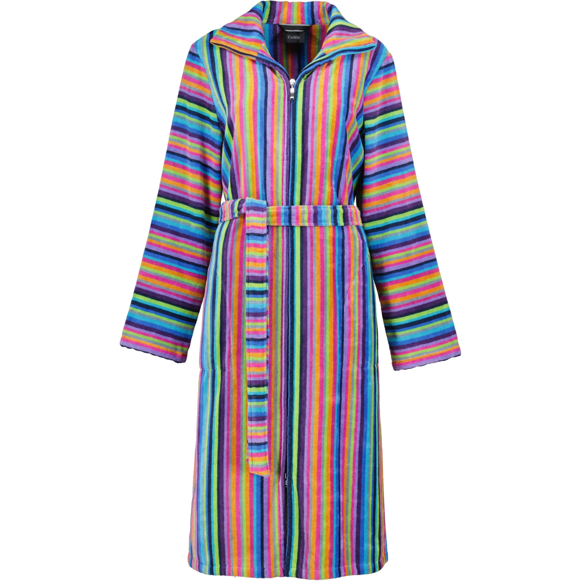 BADEMANTEL DAMEN REISSVERSCHLUSS 1456 MULTICOLOR - 14 - Multicolor, Textil (Mnull) - Cawoe