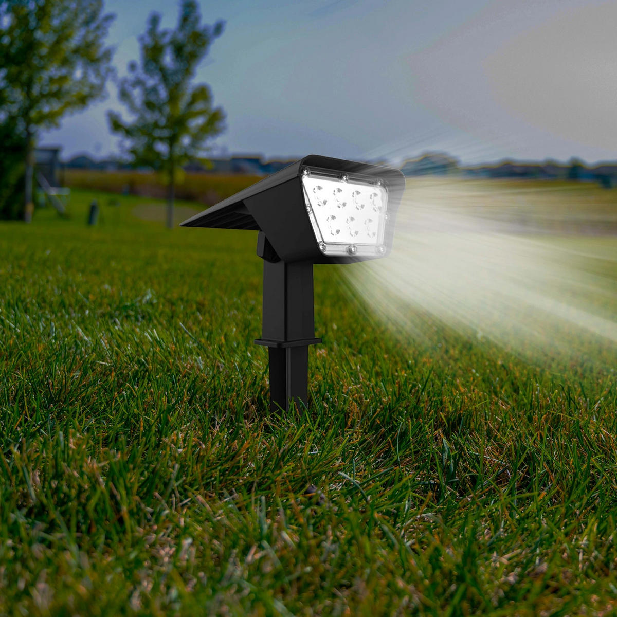 SOLARSPOTS 2er-set CURTIS schwarz - Schwarz, Kunststoff (16.4/16.4/31.5cm) - Lumisky