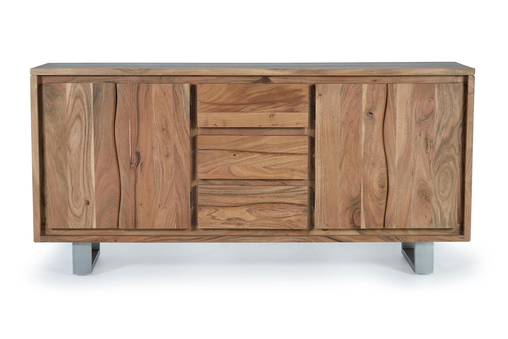 KOMMODE in Akazie - Braun, Holz (172/82/45cm) - Giner y Colomer