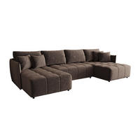 WOHNLANDSCHAFT Treviso - Braun, Holzwerkstoff/Textil (342/88/185cm) - Fun Möbel