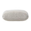 STRICK-POUF natur, Bodenkissen 70/70/20 cm - Creme, Textil (70/20/70cm) - Homescapes