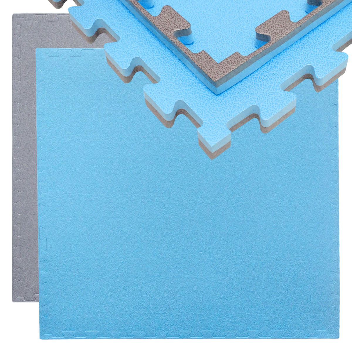 PUZZLEMATTE 90x90x2 cm, Blau - Blau, Kunststoff (90/90cm) - eyepower