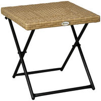 BALKONTISCH DE-06790 klappbar Natur - Naturfarben, Kunststoff/Metall (40/40/40cm) - ComfortXL