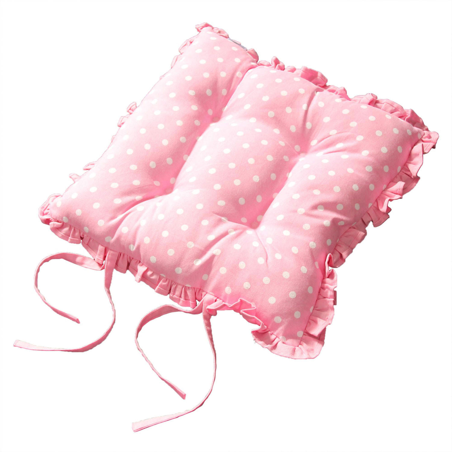 STUHLKISSEN ‚Cupcakes‘ mit Rüschen 40/40/5 cm - Rosa, Textil (40/40/5cm) - Homescapes