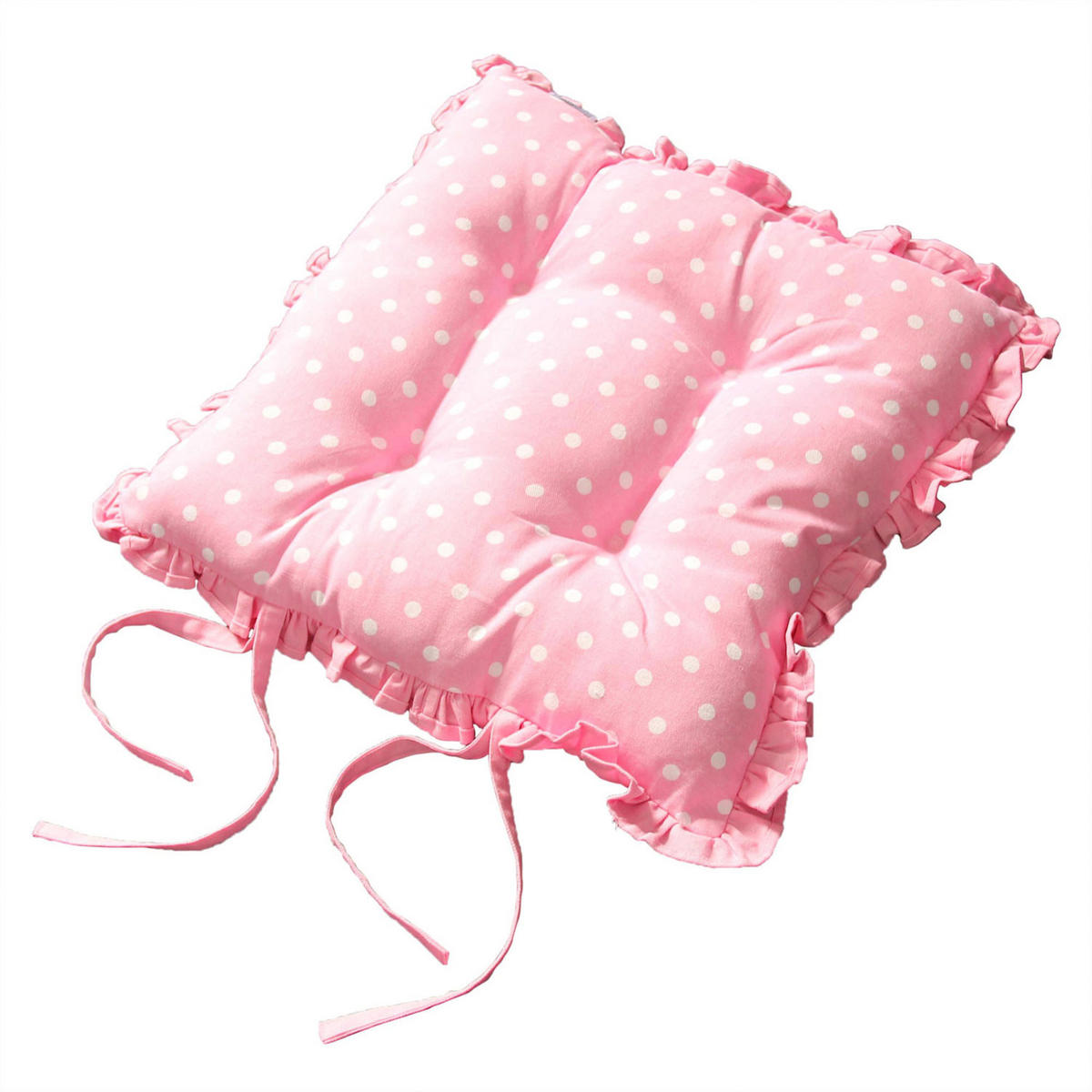 STUHLKISSEN ‚Cupcakes‘ mit Rüschen 40/40/5 cm - Rosa, Textil (40/40/5cm) - Homescapes