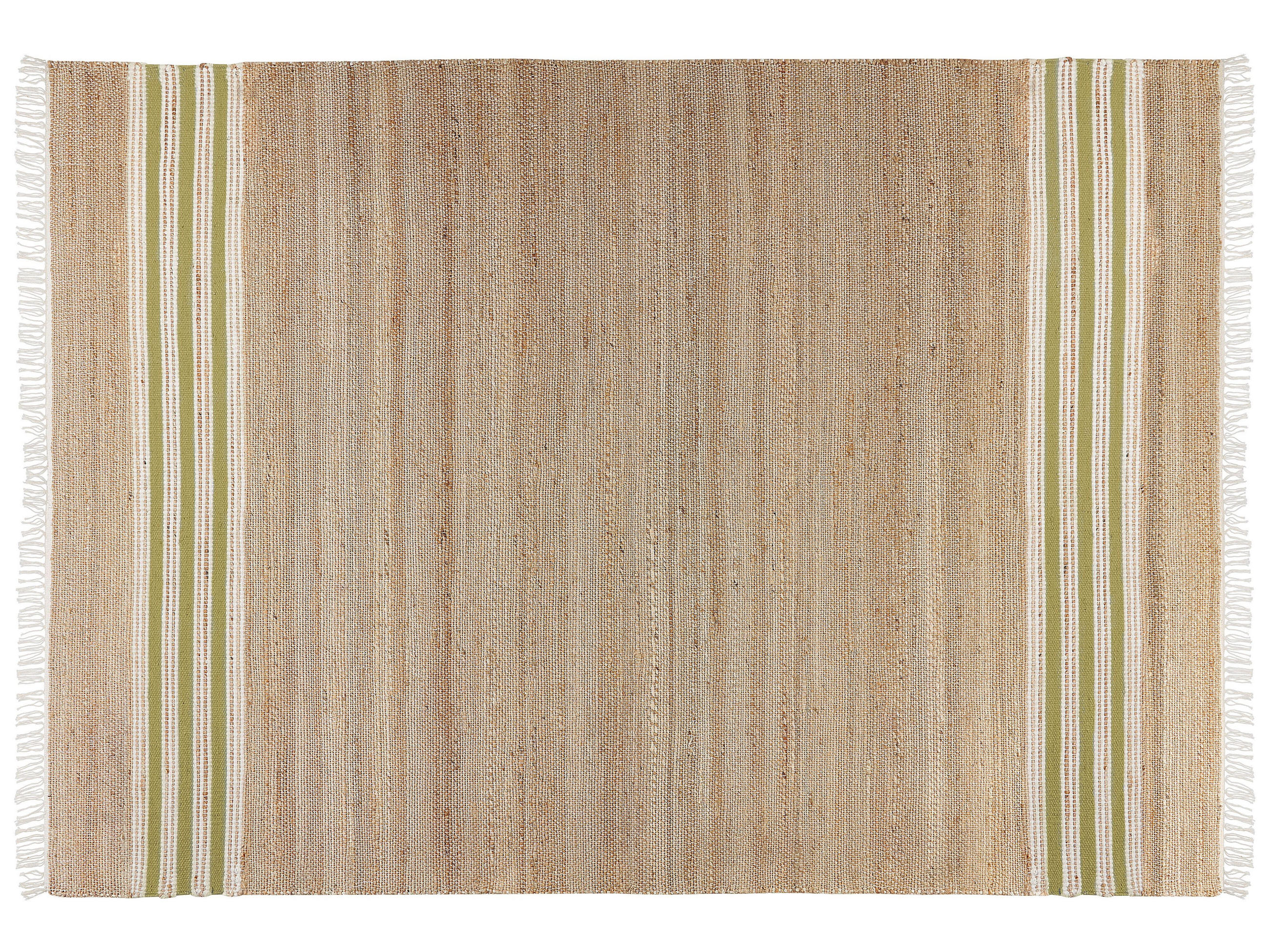TEPPICH geflochten Mirza 230/160 cm - Beige, Naturmaterialen (160/230cm) - Beliani
