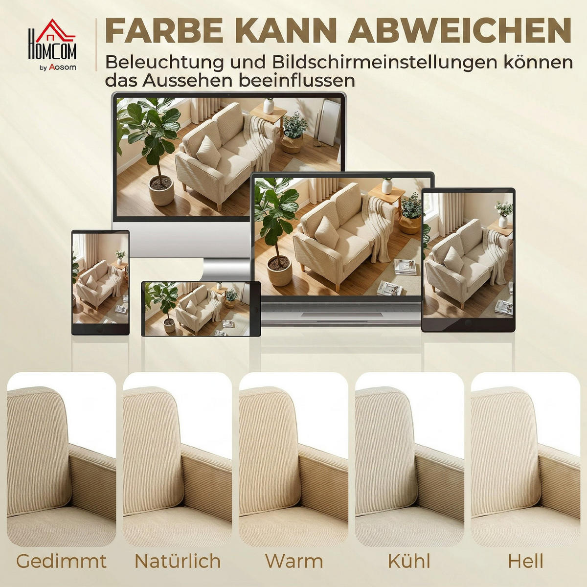 2-SITZER Sofa Beige 117.0/63.0/79.0 cm - Beige, Textil (63/79/117cm)