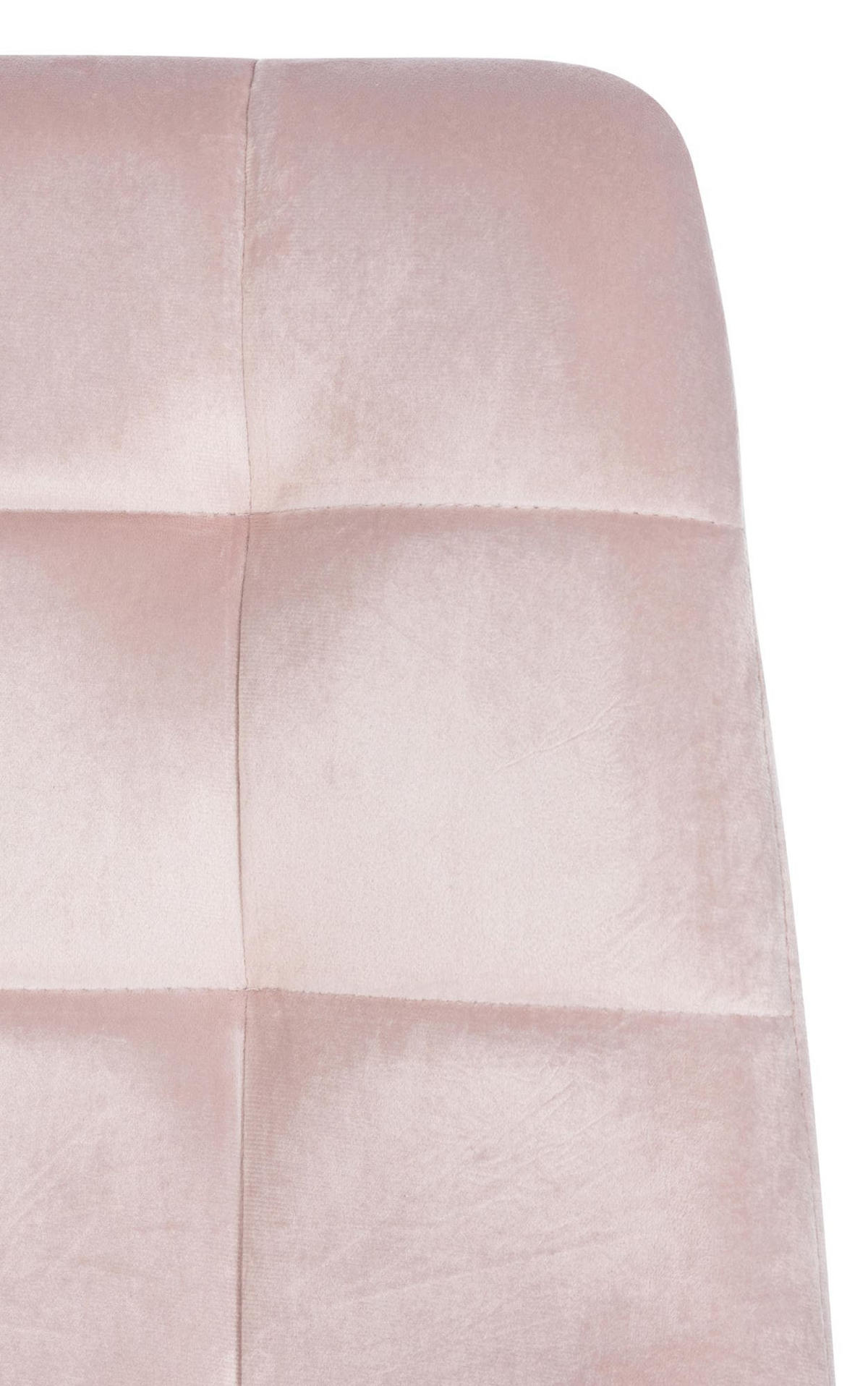 ESSZIMMERSTÜHLE 4er-Set VOUL Pink Samt - Pink, Textil/Metall (45/84/55cm) - DELUKE