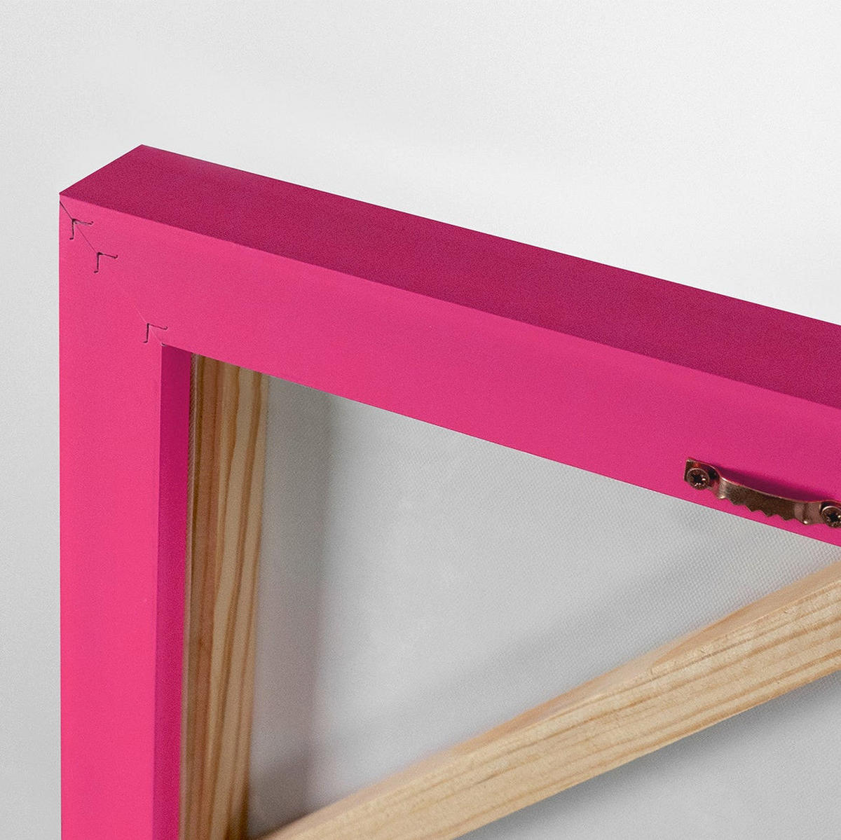 GEMÄLDE Love Schattenfugenrahmen Pink 140x100 cm - Pink, Holz (140/100cm) - YS-art gallery