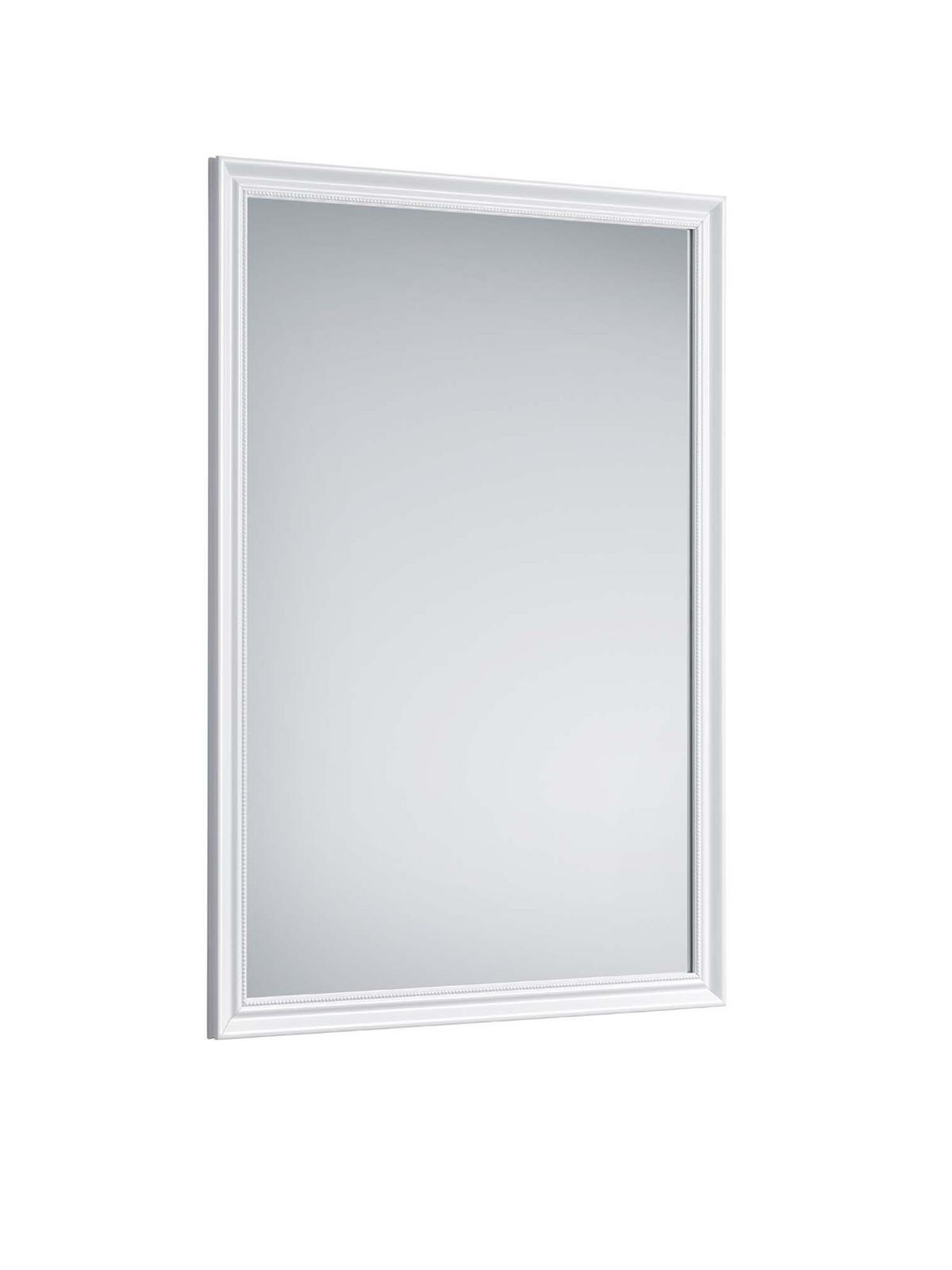 WANDSPIEGEL Frieda Weiß - 50 x 70cm - Weiß, Kunststoff (50/70/3cm) - Niermann