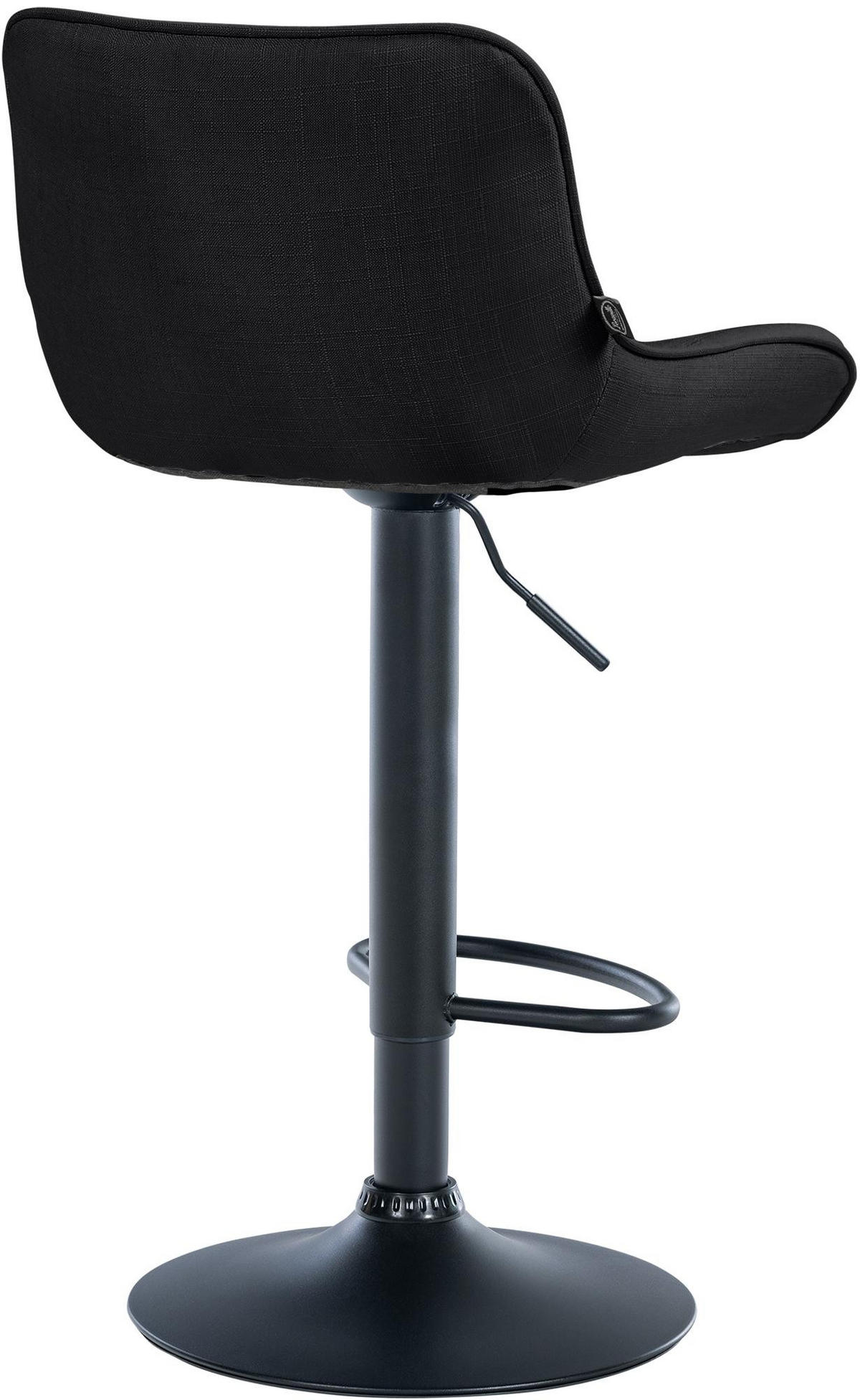 BARHOCKER Stoff schwarz - Schwarz, Textil/Metall (49/85/51cm) - CLP