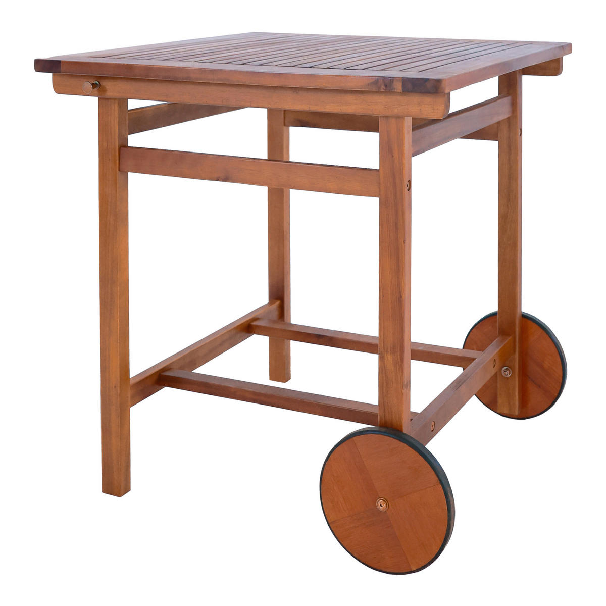 GARTENMÖBEL-SET 5 TLG. Ancarano - Akaziefarben, Holz - [en.casa]
