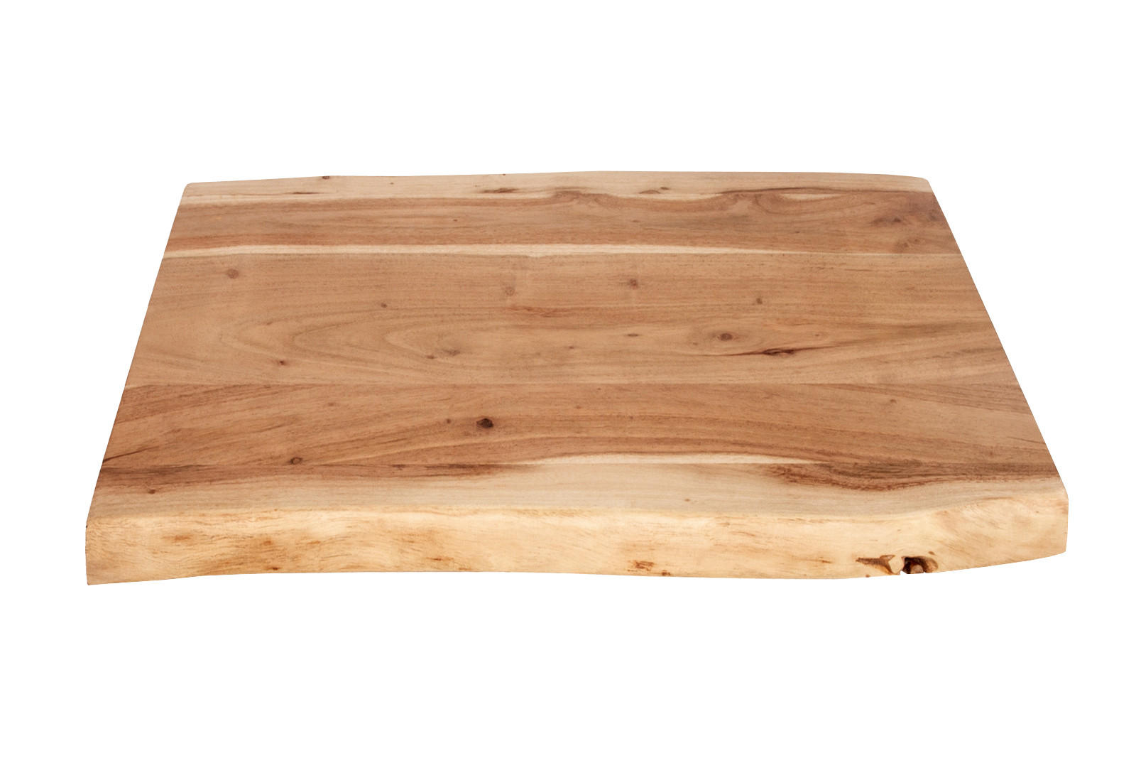 TISCHPLATTE CURTIS - Beige/Naturfarben, Akazienholz/Holz (40/60/3cm) - SAM