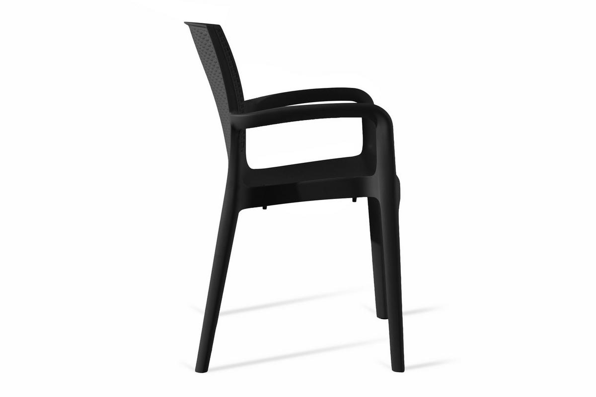 GARTENSTUHL RANTU 2-tlg, Anthrazit - Anthrazit, Kunststoff (60/84/55cm) - KONSIMO®