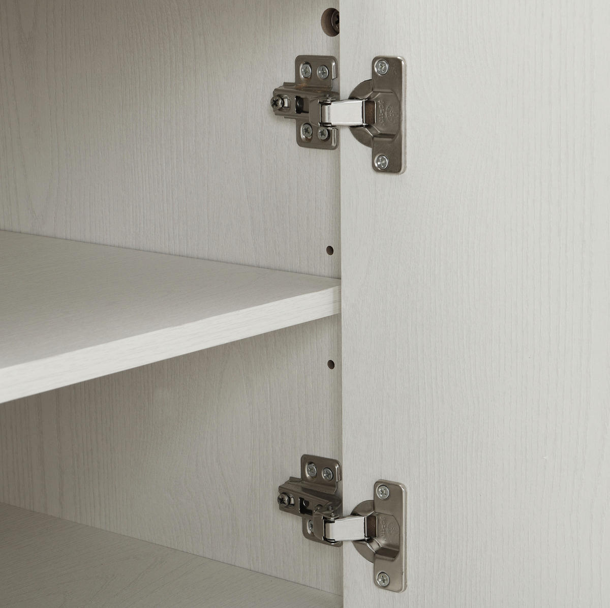 SCHUHSCHRANK aus MDF 60x40x61cm in Weiß Holzoptik mit offenen Fach - Weiß, Holzwerkstoff (60/61/40cm) - Modfu