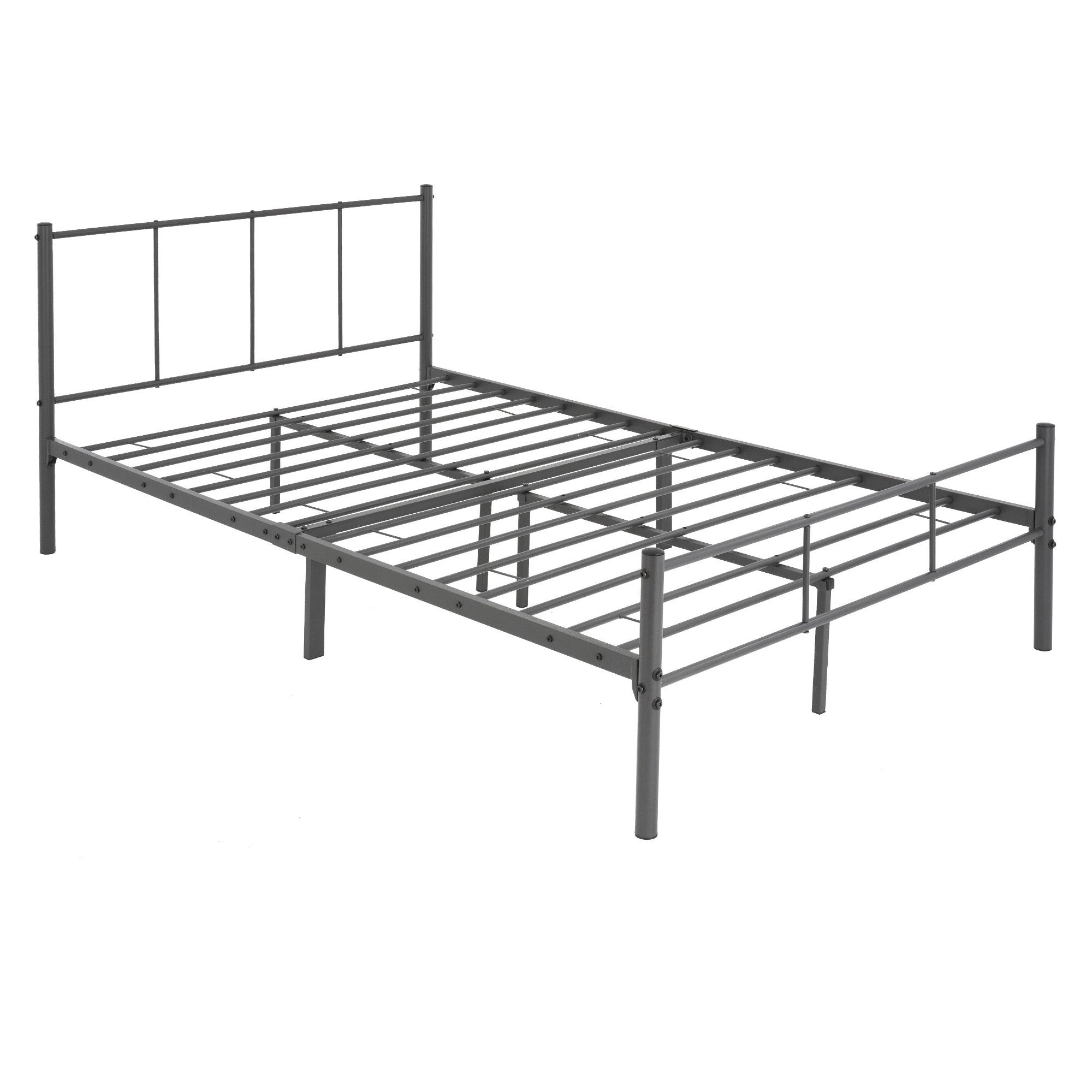METALLBETT 209/127 cm - Anthrazit, Metall (120/200cm) - ML-DESIGN