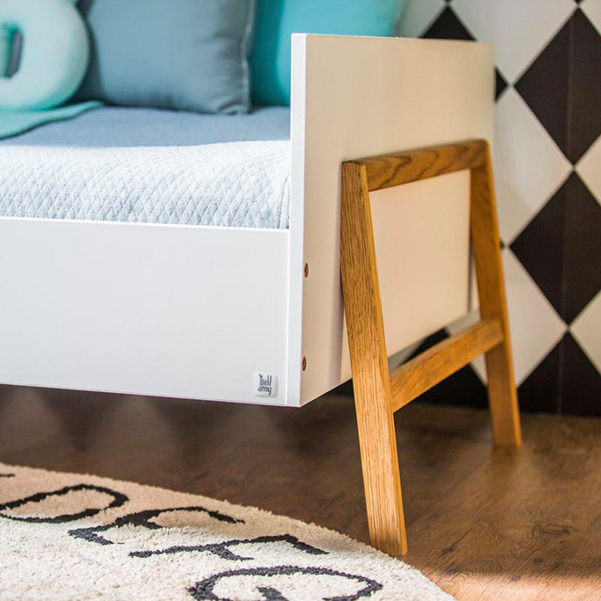 POSTEL 90/200 Bílá - bílá, kompozitní dřevo (90/200cm) - Petits-meubles