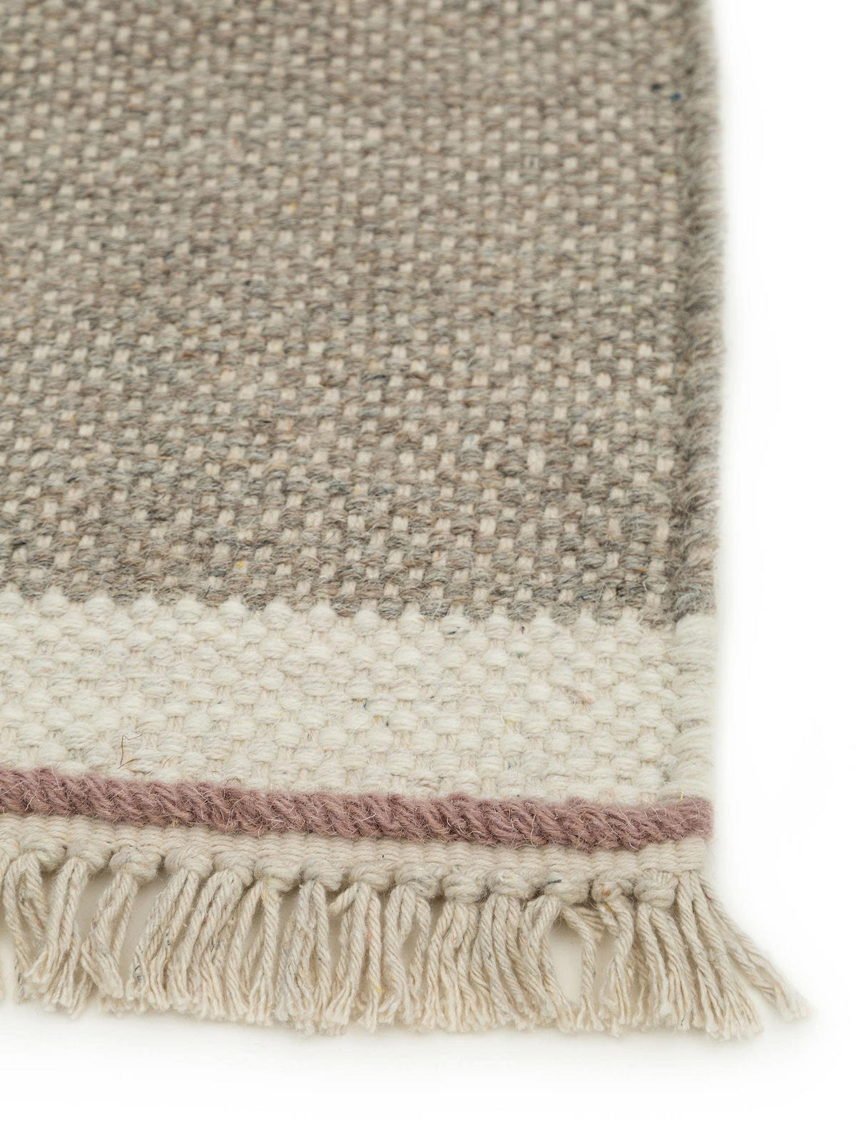 WOLLTEPPICH-LÄUFER Karla Grau 70x200 cm - Grau, Textil (70/200cm) - benuta Pop