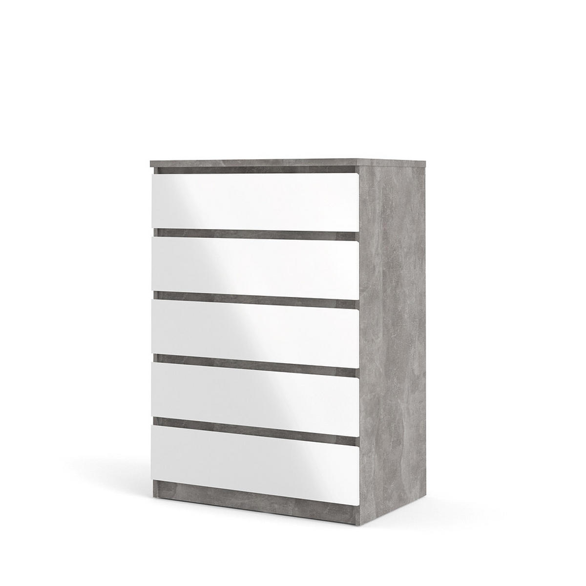 KOMMODE Beton Dekor - Grau, Holzwerkstoff (77/111/50cm) - ebuy24