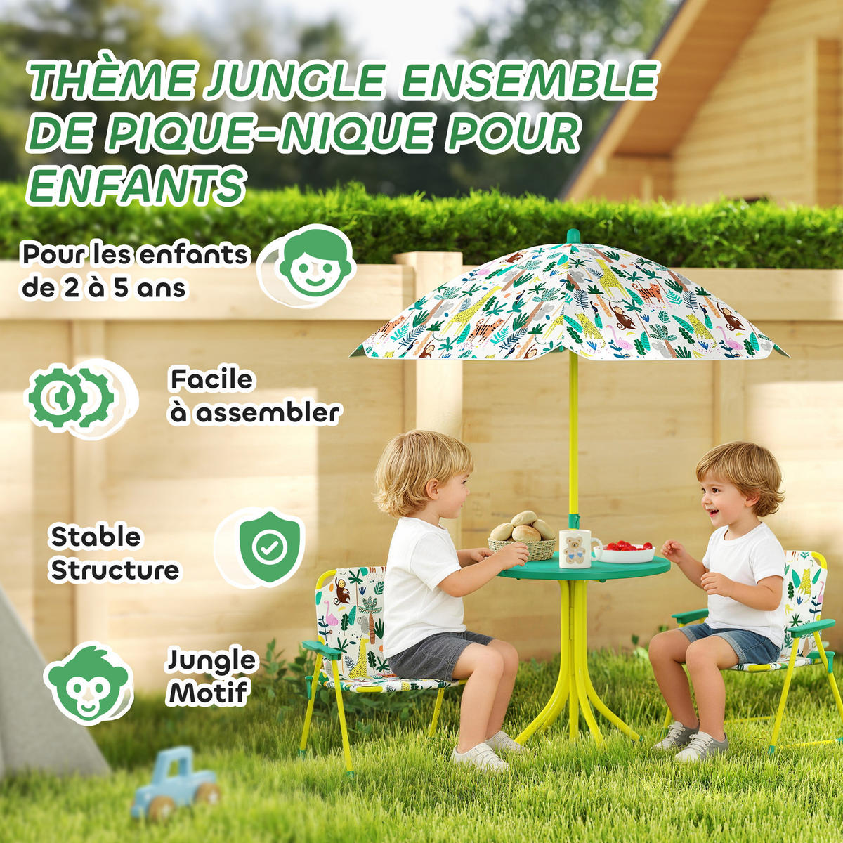 KINDERSITZGRUPPE DE-17555 Grün - Grün, Kunststoff (49.5/50/49.5cm) - ComfortXL