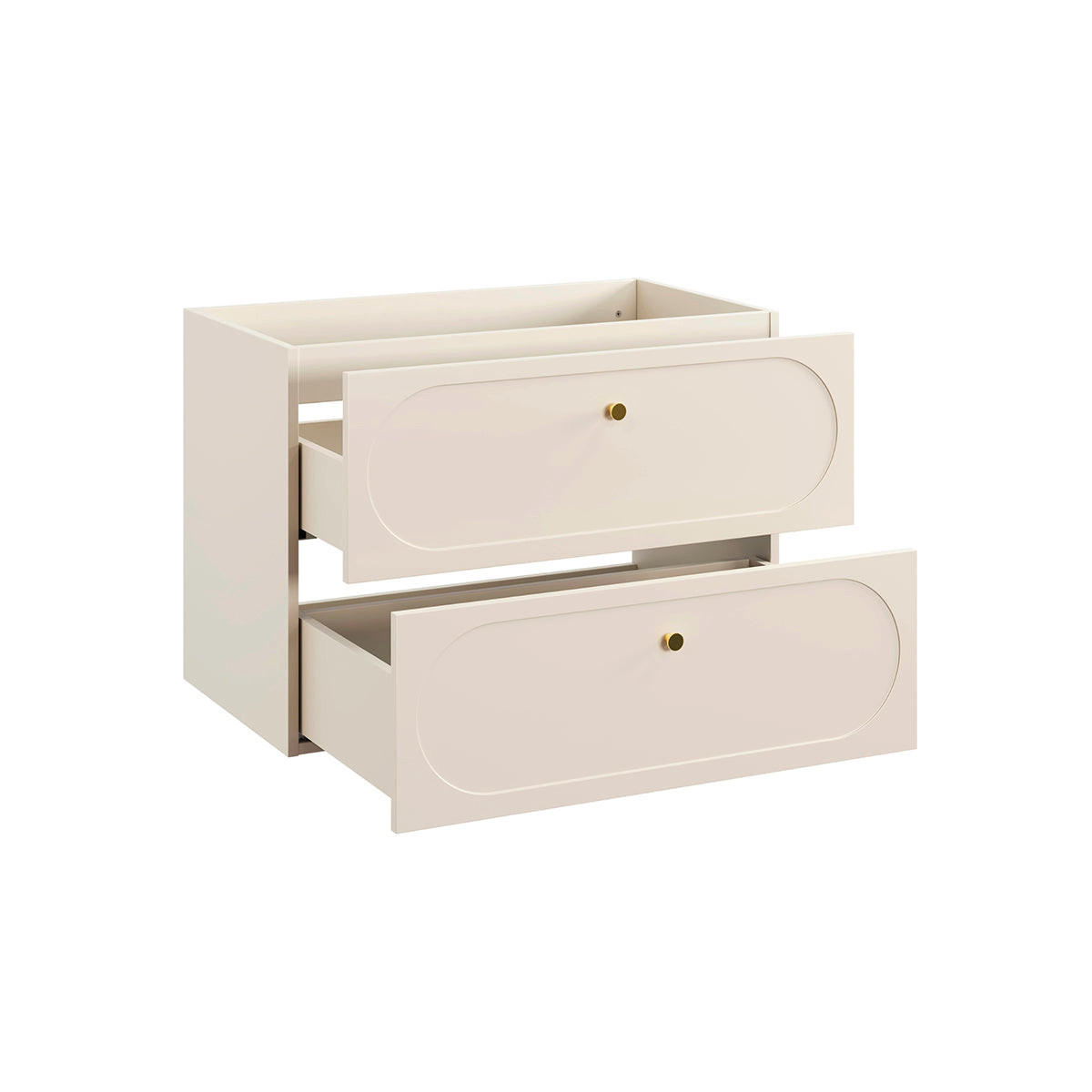WASCHTISCH 80.2cm Sanae Sandbeige - Beige, Holzwerkstoff (80.2/57/46cm) - Petits-meubles