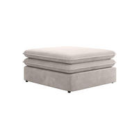 SITZPOUF TILIA Beige 85x85x43 cm - Beige, Textil (85/43/85cm) - FURNLUX