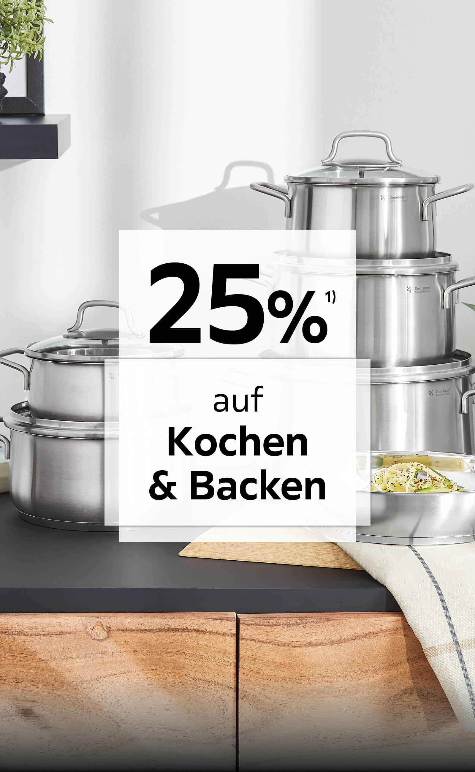 25% auf Kochen & Backen