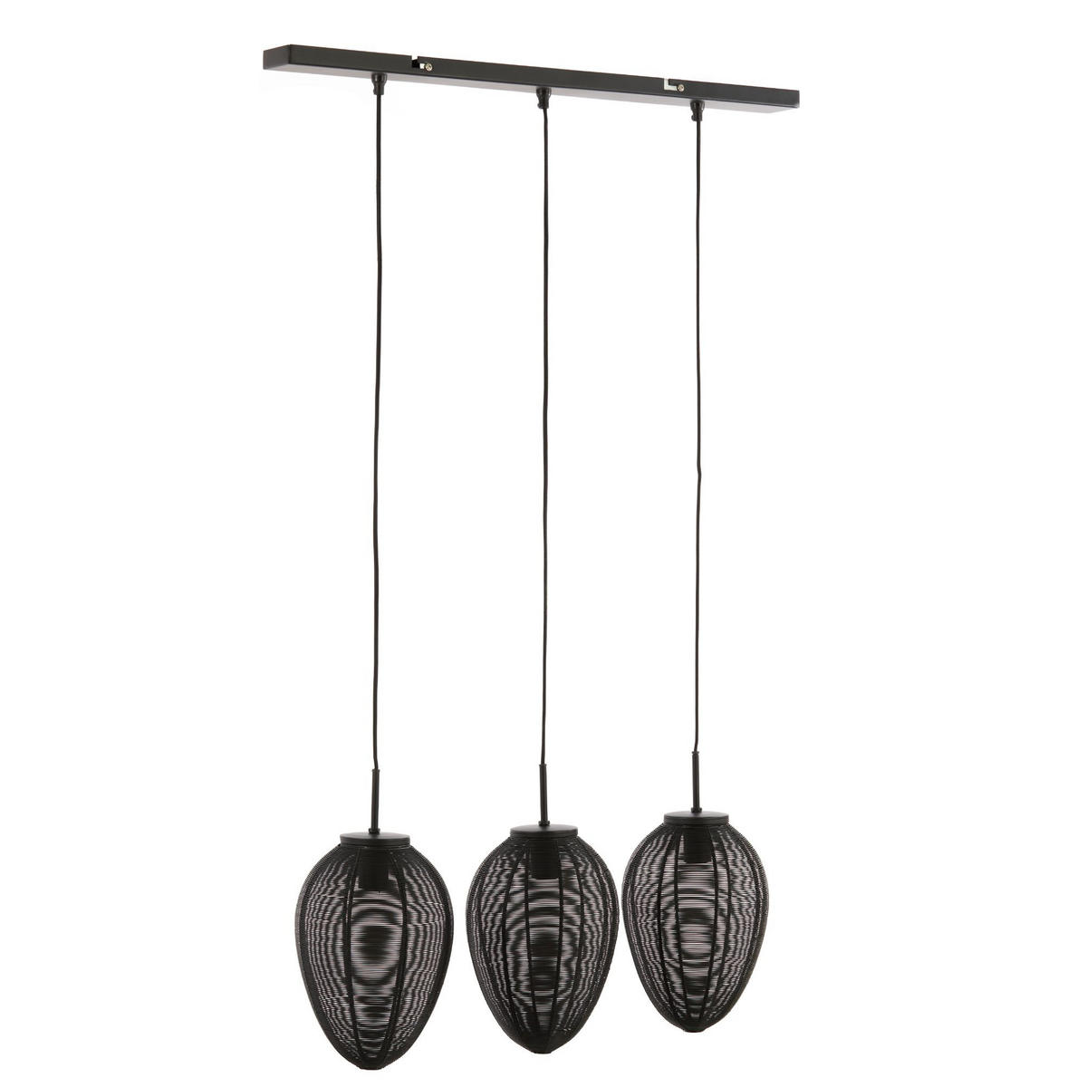 HÄNGELAMPE Yaelle Schwarz Ø80/33 cm - Schwarz, Metall (80/20/33cm) - Light & Living
