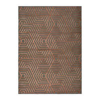 KURZFLORTEPPICH Kupfer Lana 160/230 cm - Dunkelorange, Naturmaterialien/Textil (160/230cm) - Atticgo