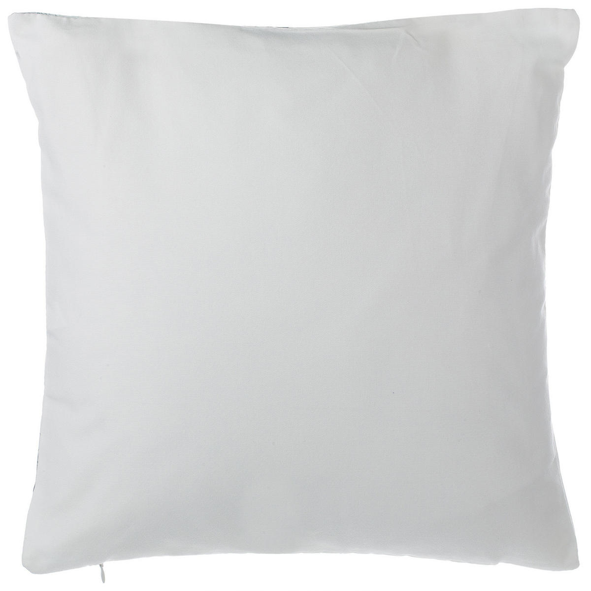 DEKOKISSEN 2er-Set Weiß 45/45 cm Verbena - Weiß, Naturmaterialien/Textil (45/45cm) - Beliani