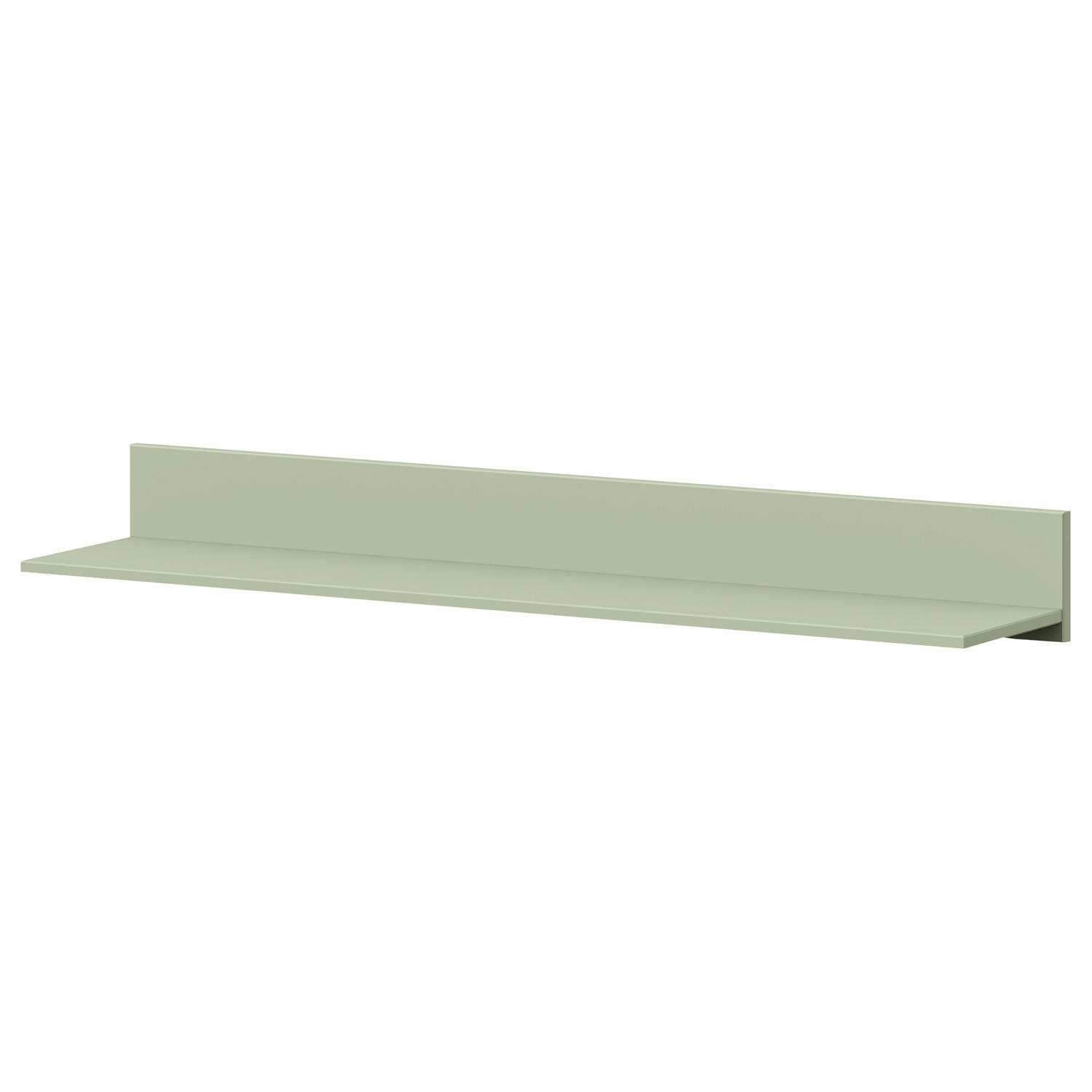 WANDBOARD - Kiefer massiv - Helles Olivgrün - Olivgrün, Holz (130/16/27cm) - home24