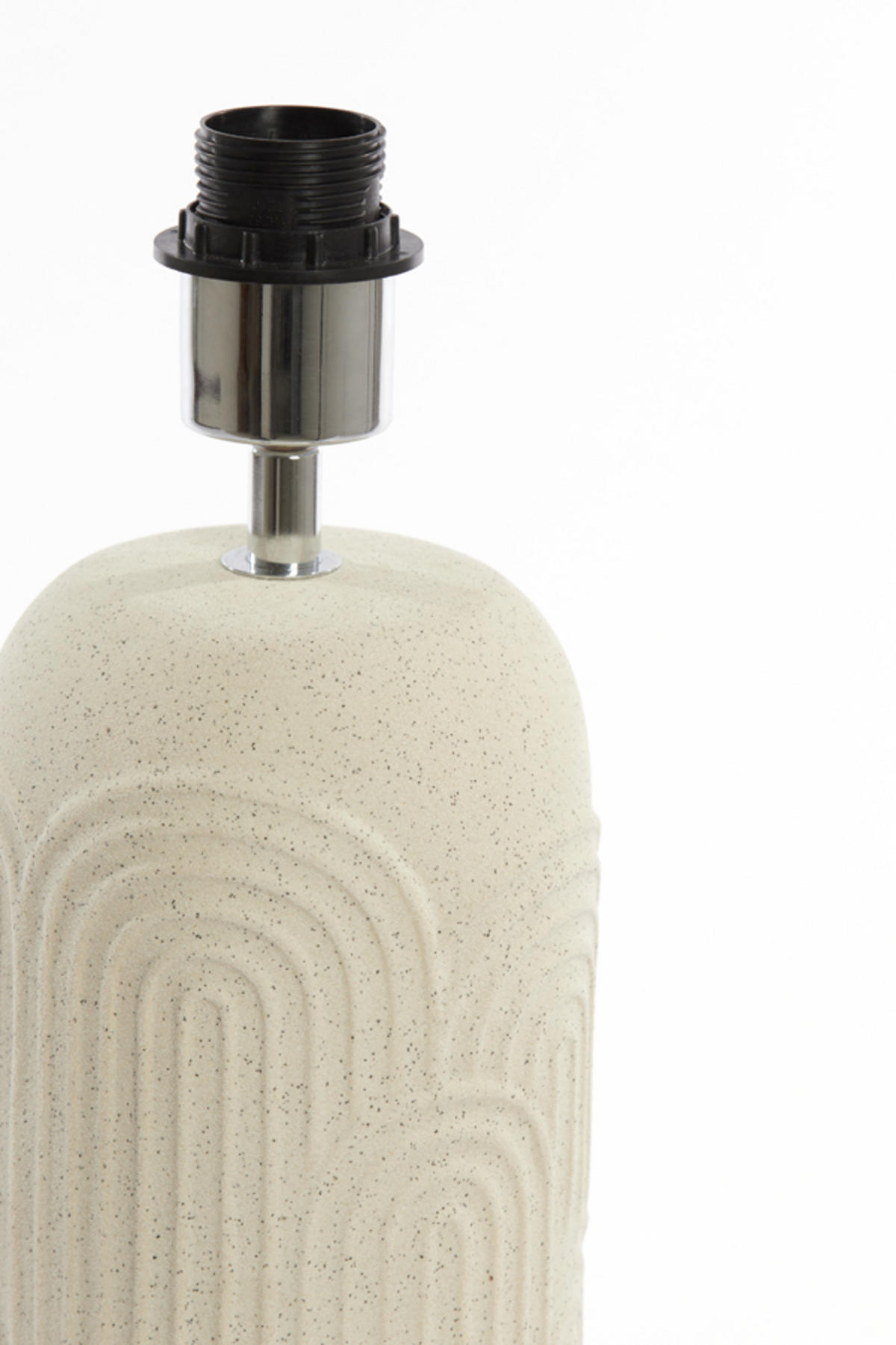 LAMPENFUSS Diego Weiß Ø14/43,5 cm - Weiß, Keramik (14/14/43.5cm) - Light & Living