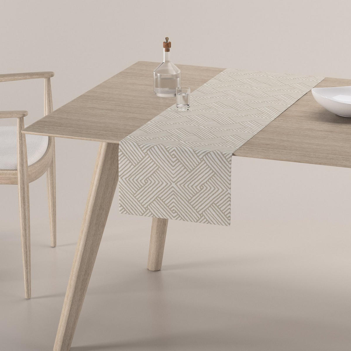TISCHLÄUFER Sunny, beige, 40x130 cm - Beige, Textil (40/130cm) - Dekoria