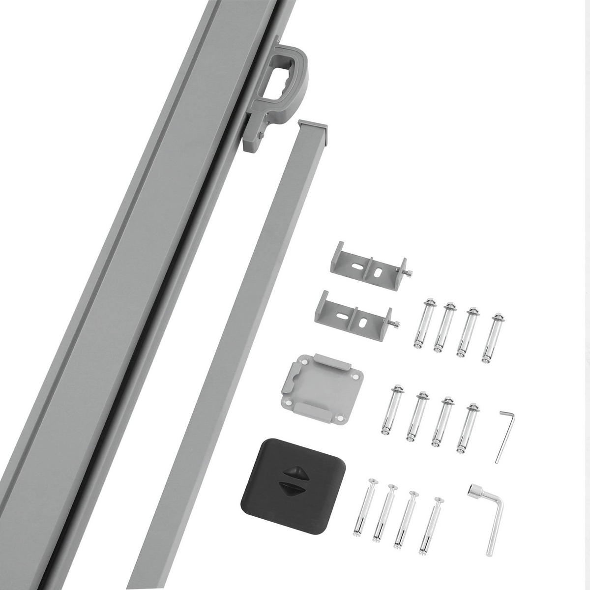 SEITENMARKISE - Grau, Textil (160/9cm) - Hansiro