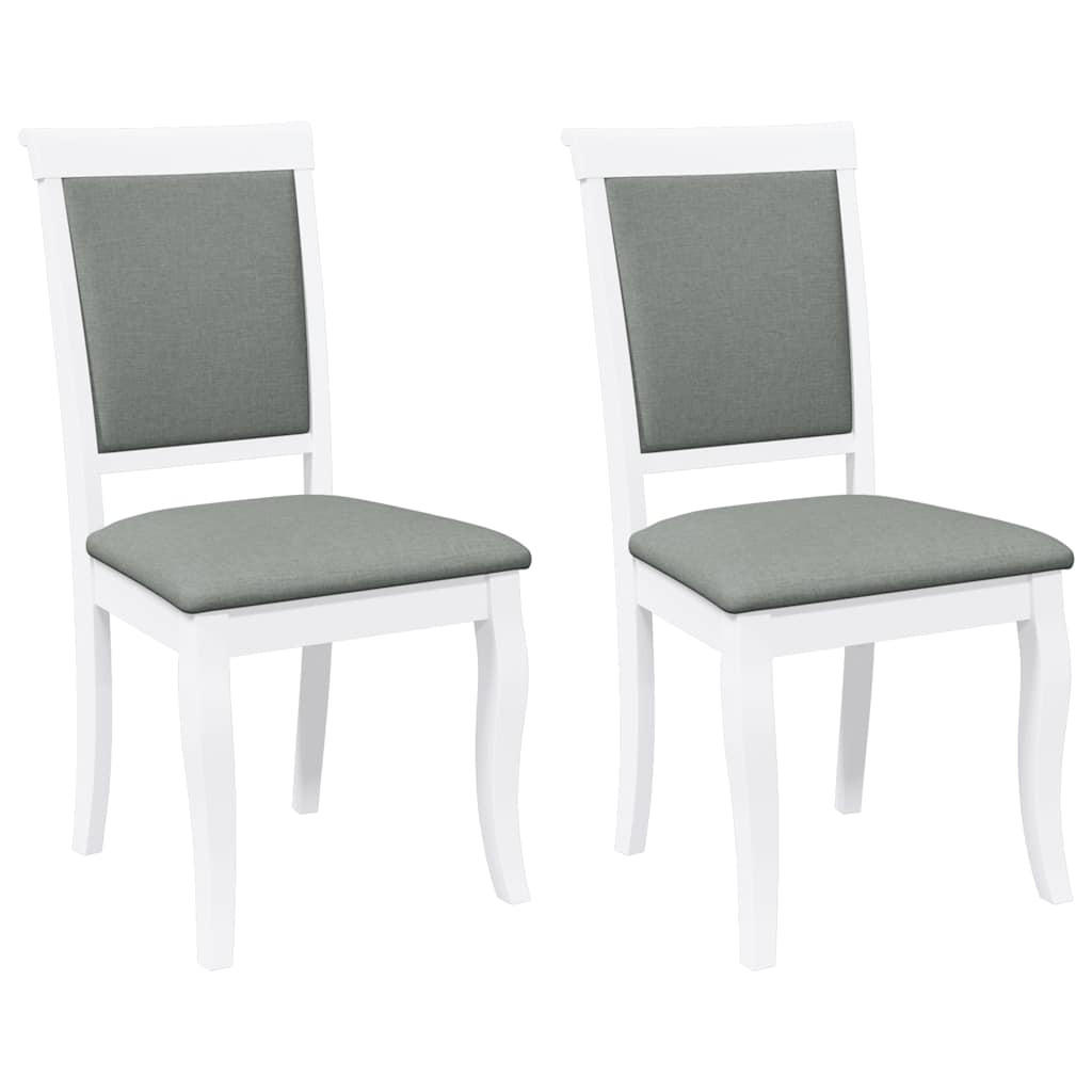 STUHL-SET 2 Stk Hornhain 50/95.5/55 cm - Weiß, Holz (50/95.5/55cm) - ZMH