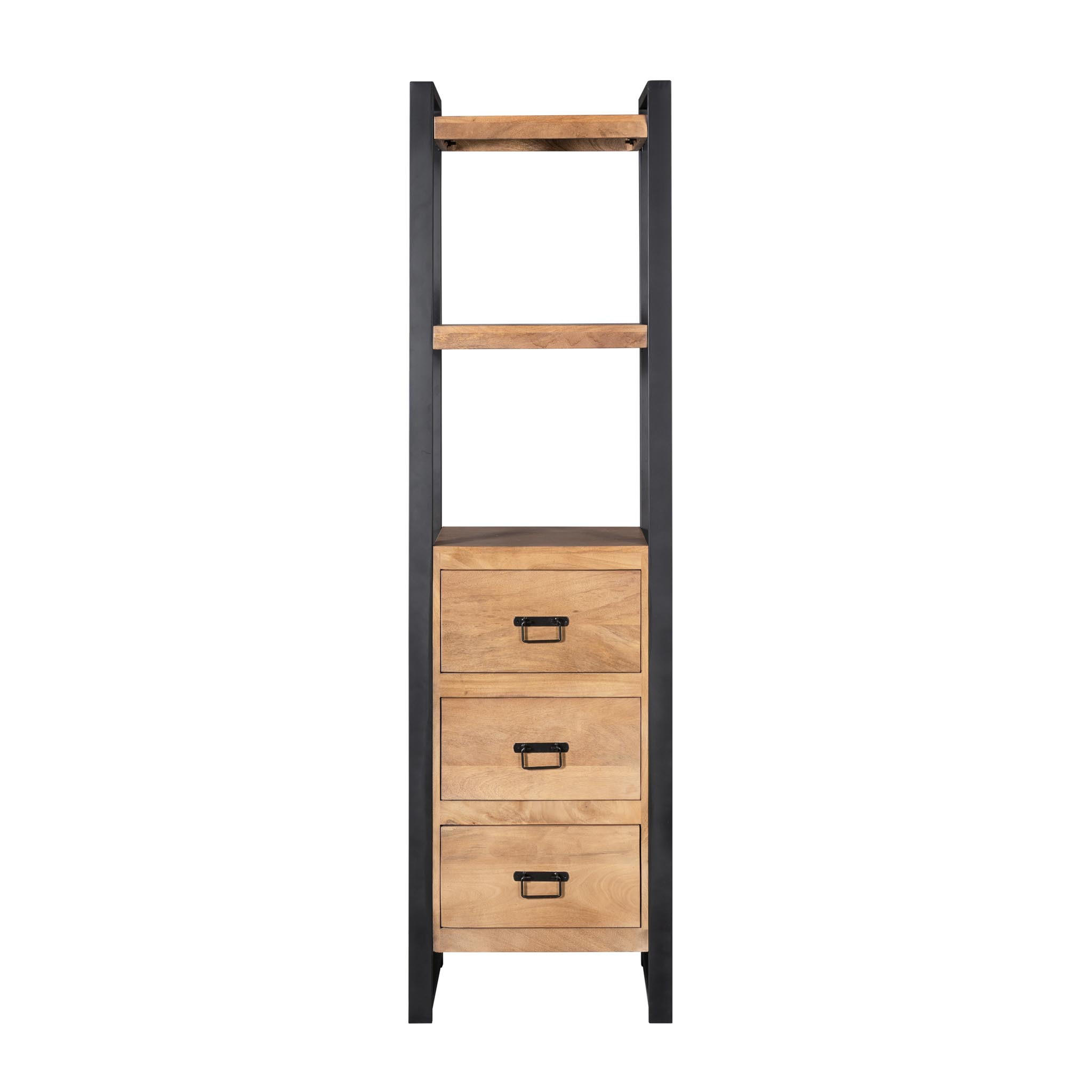 BÜCHERREGAL Britt Braun 40/55/200 cm - Braun, Holz (55/200/40cm) - Starfurn