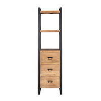 BÜCHERREGAL Britt Braun 40/55/200 cm - Braun, Holz (55/200/40cm) - Starfurn