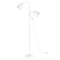 STEHLEUCHTE FL1061A mit Schalter - Weiß, Metall (22/22/170cm) - LOVHAUS
