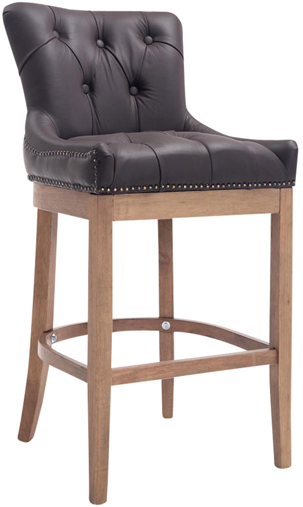 furnicato Barhocker Braun 55x109x57 cm