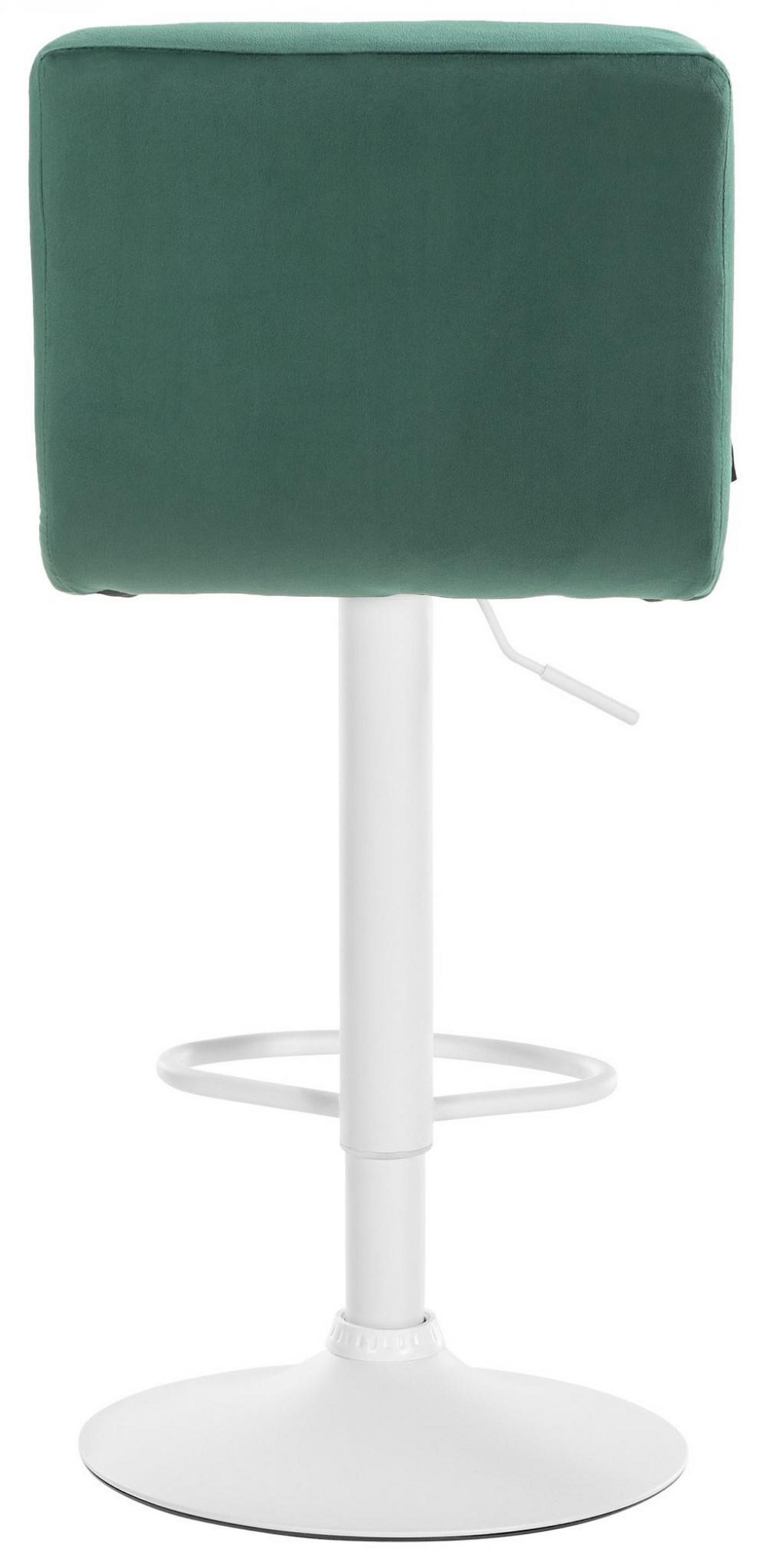 BARHOCKER Samt grün - Weiß/Grün, Textil/Metall (46/94/47cm) - CLP