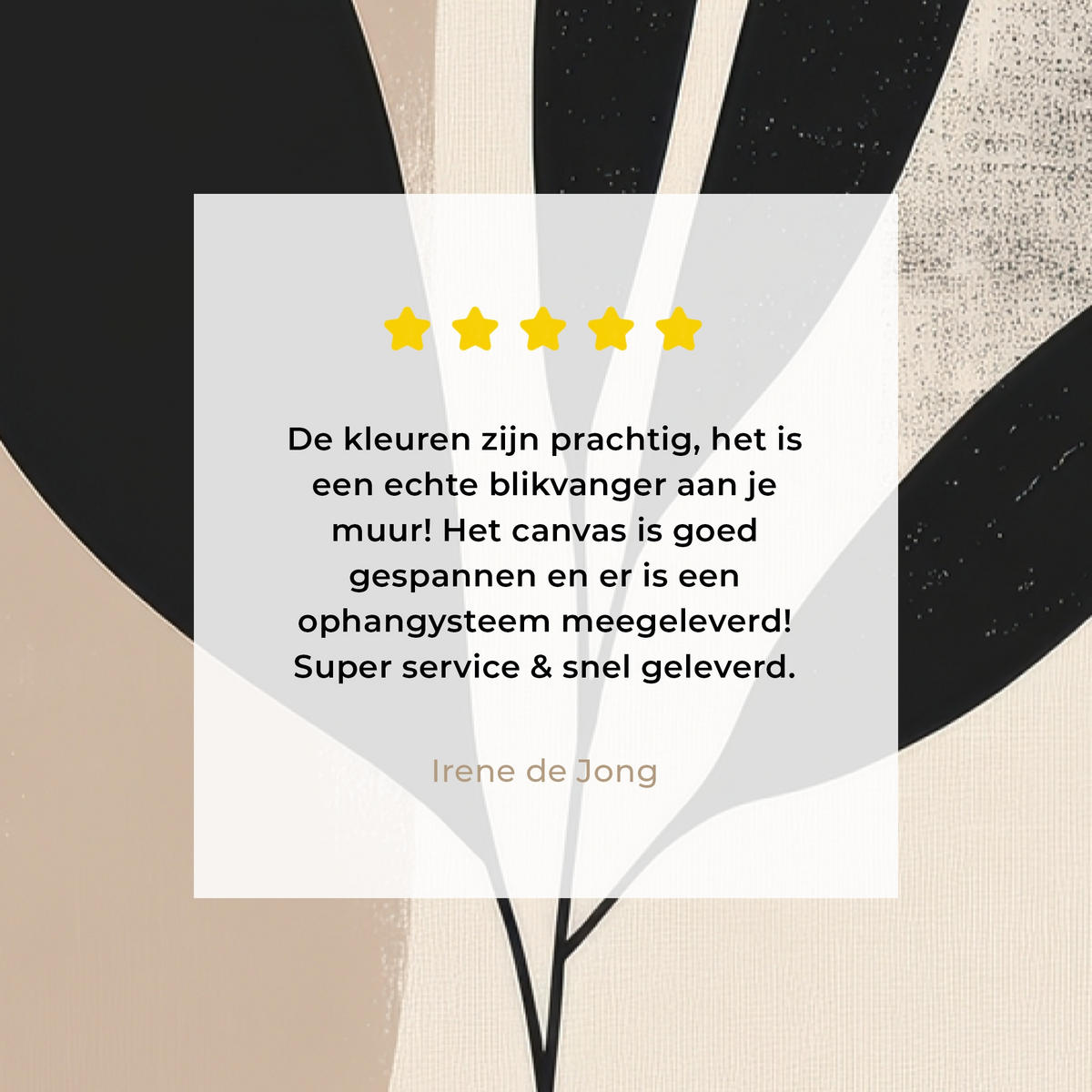 LEINWANDBILD Pflanze - Beige - Japanisch Wanddeko Schlafzimmer 60x90 cm - Schwarz, Textil (60/90cm) - MuchoWow