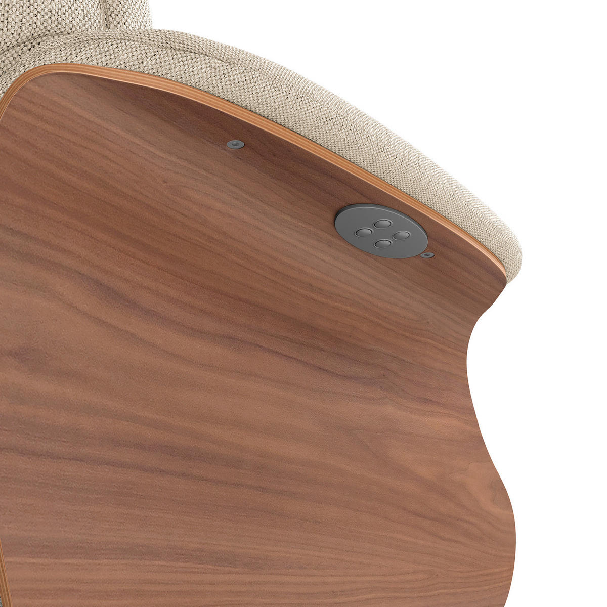 SESSEL - elektrisch verstellbar - Beige/Schwarz, Textil/Metall (83/110/88cm) - home24