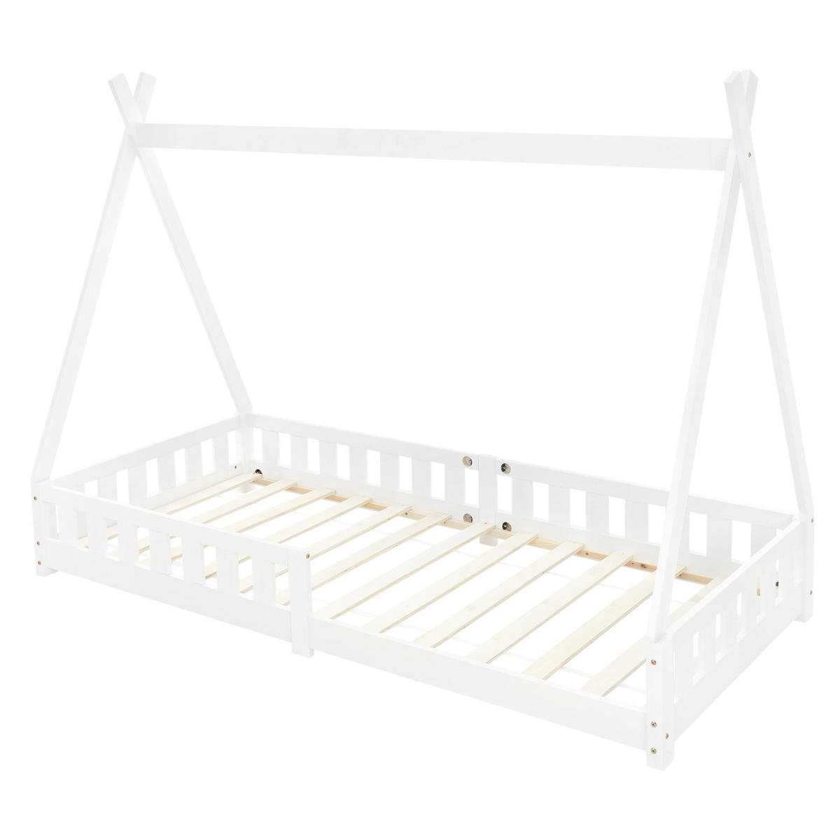 KINDERBETT Tipi 90x200 cm Weiß - Weiß, Holz (90/200cm) - ML-DESIGN