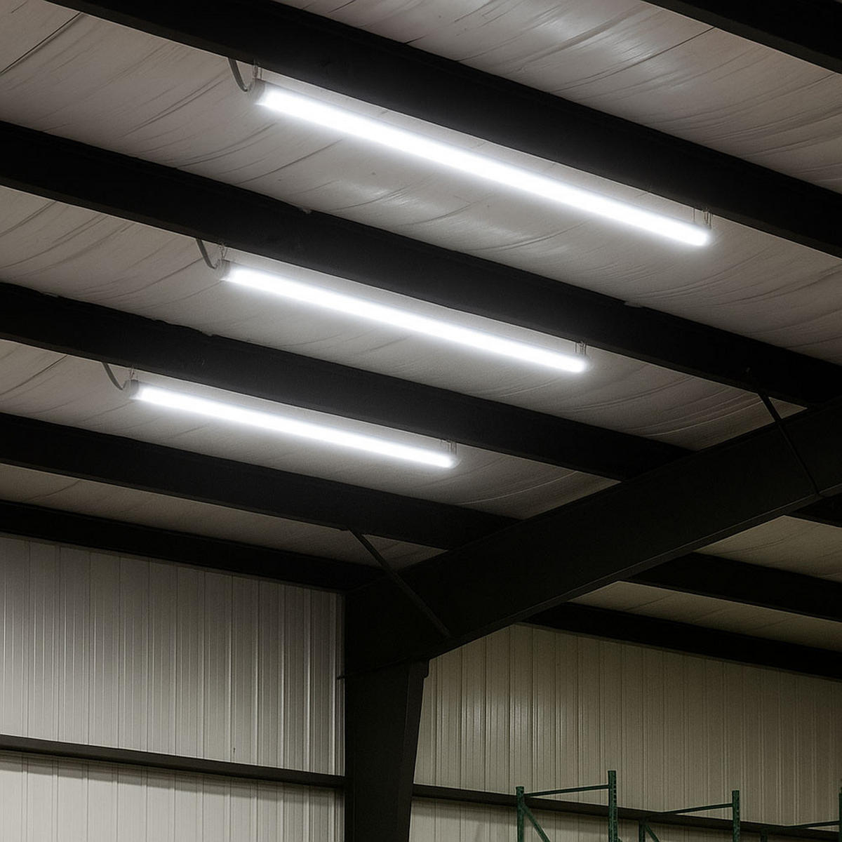 LED DECKENLEUCHTE Weiß Kunststoff - Weiß, Kunststoff (150/6.5/5.8cm)