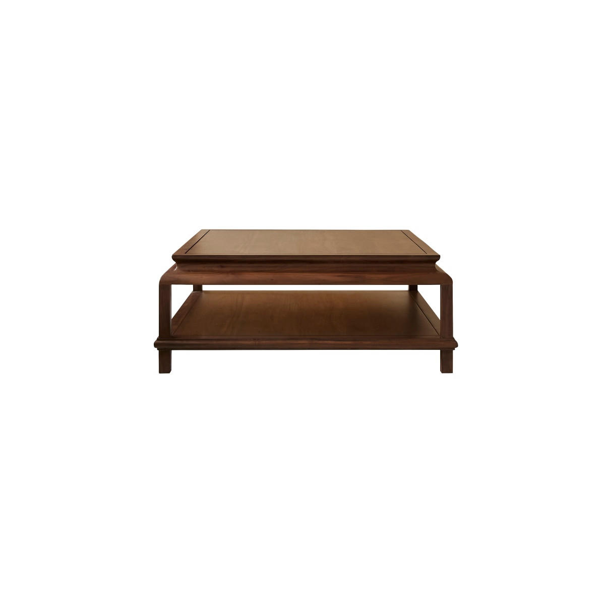 COUCHTISCH Achille Dunkelbraun aus Akazie - Dunkelbraun, Holz (103/103/40cm) - Tikamoon