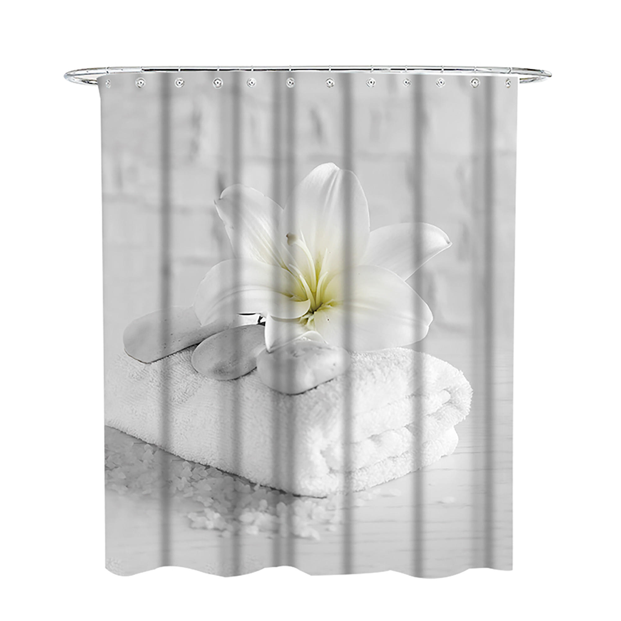 DUSCHVORHANG Good Feeling 180 x 200 cm - Weiß, Textil (180/200cm) - Sanilo